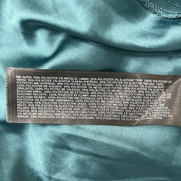 Forever New Teal Dress with Lace Accents Boho Chic - Picture 5 of 6